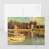 Brug in Argenteuil Claude Monet Briefkaart (Voorkant / Achterkant)