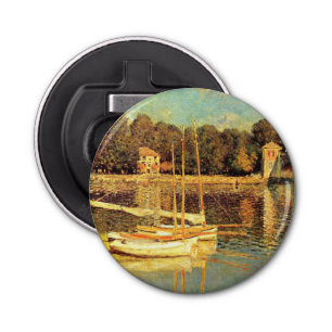Brug in Argenteuil Claude Monet Button Flesopener