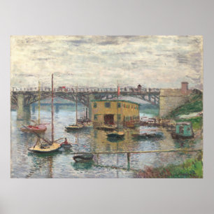 Brug in Argenteuil - Claude Monet Fine Art Poster