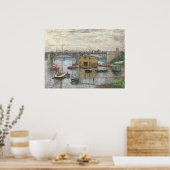 Brug in Argenteuil - Claude Monet Fine Art Poster (Keuken)