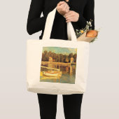 Brug in Argenteuil Claude Monet Grote Tote Bag (Voorkant (product))