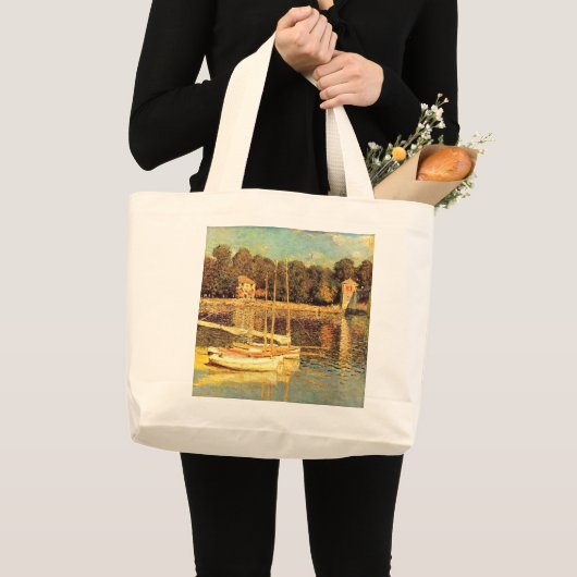 Brug in Argenteuil Claude Monet Grote Tote Bag (Voorkant (product))
