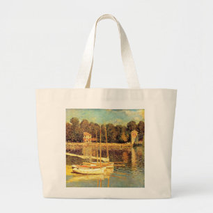 Brug in Argenteuil Claude Monet Grote Tote Bag