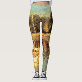 Brug in Argenteuil Claude Monet Leggings