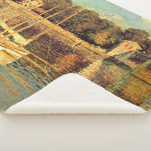 Brug in Argenteuil Claude Monet Sherpa Deken (3/4)