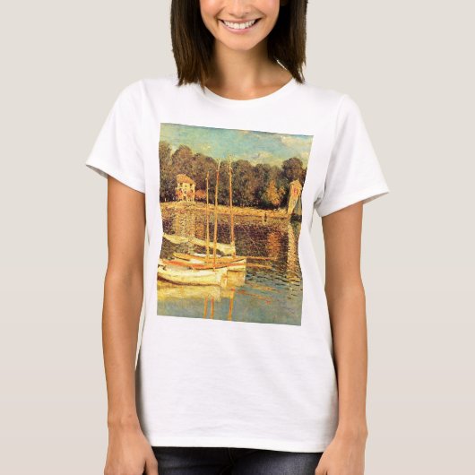 Brug in Argenteuil Claude Monet T-shirt (Voorkant)
