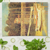 Brug in Argenteuil Claude Monet Theedoek (Gevouwen)