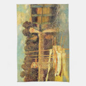 Brug in Argenteuil Claude Monet Theedoek (Verticaal)