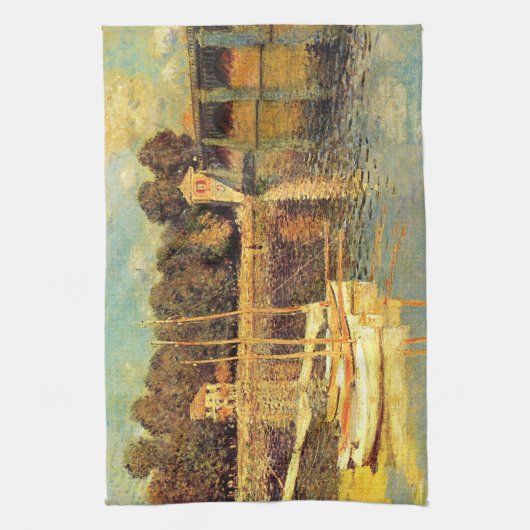 Brug in Argenteuil Claude Monet Theedoek (Verticaal)