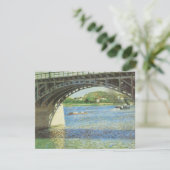 Brug in Argenteuil door Gustave Caillebotte (Staand voorkant)