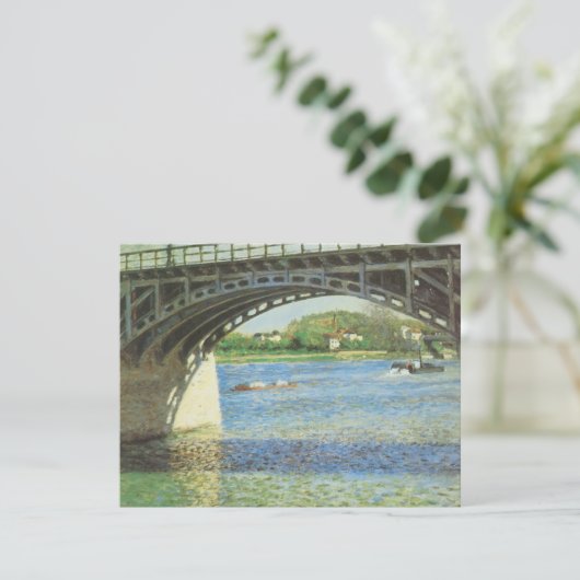 Brug in Argenteuil door Gustave Caillebotte (Staand voorkant)