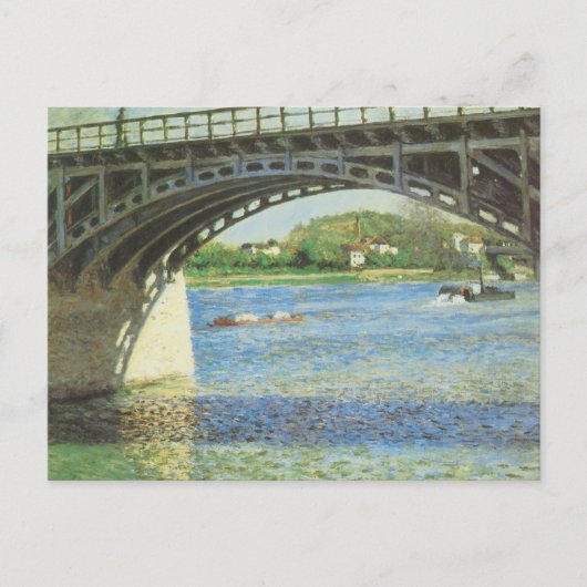 Brug in Argenteuil door Gustave Caillebotte Briefkaart (Voorkant)
