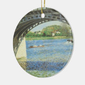 Brug in Argenteuil door Gustave Caillebotte Keramisch Ornament (Links)