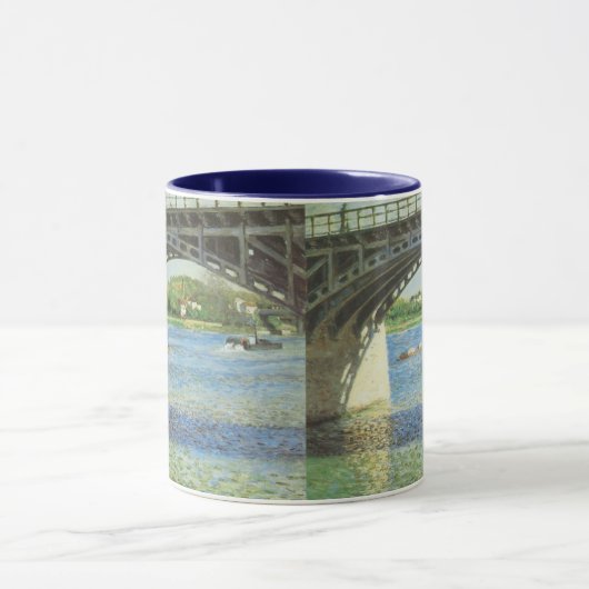 Brug in Argenteuil door Gustave Caillebotte Mok (Midden)