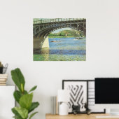 Brug in Argenteuil door Gustave Caillebotte Poster (Thuiskantoor)