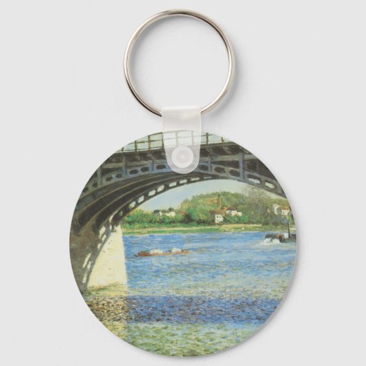 Brug in Argenteuil door Gustave Caillebotte Sleutelhanger (Voorkant)