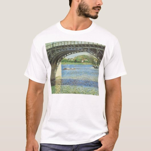 Brug in Argenteuil door Gustave Caillebotte T-shirt (Voorkant)
