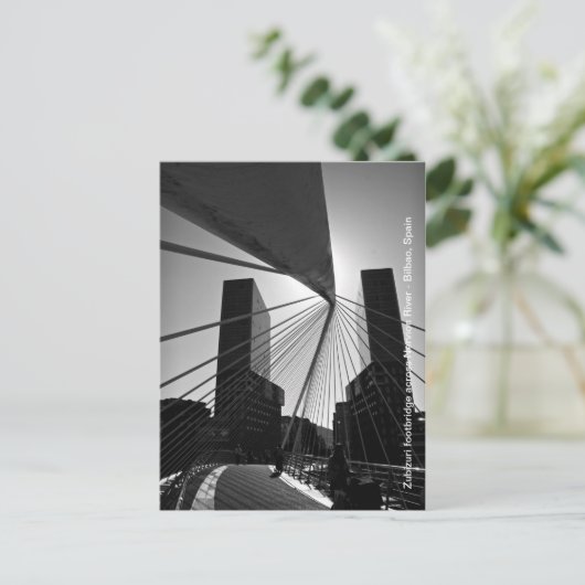 Brug in Bilbao Briefkaart (Staand voorkant)