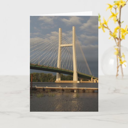 Brug in Burlington, Iowa Kaart (Gele Bloem)