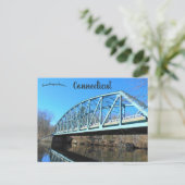 Brug in Canterbury, Connecticut Briefkaart (Staand voorkant)