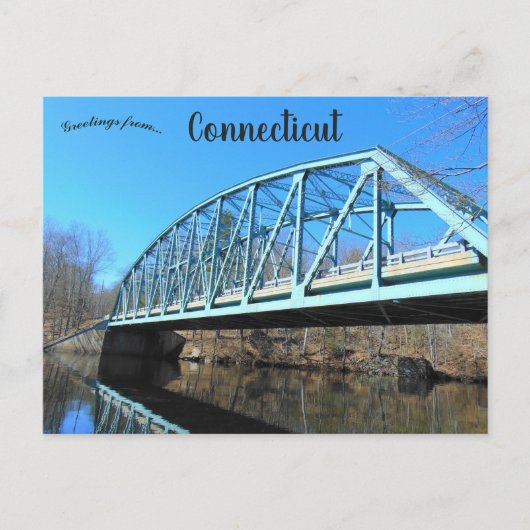 Brug in Canterbury, Connecticut Briefkaart (Voorkant)