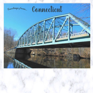 Brug in Canterbury, Connecticut Briefkaart