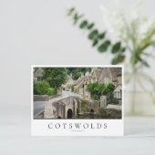Brug in Castle Combe in de Cotswolds, Engeland Briefkaart (Staand voorkant)