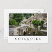 Brug in Castle Combe in de Cotswolds, Engeland Briefkaart (Voorkant / Achterkant)