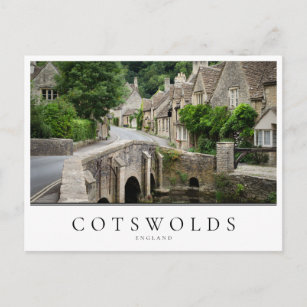 Brug in Castle Combe in de Cotswolds, Engeland Briefkaart