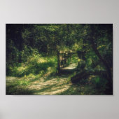Brug in de bossen poster (Voorkant)