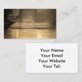 Brug in de ochtendzon en mist visitekaartje (Voorkant / Achterkant)