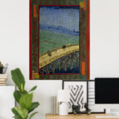 Brug in de regen poster (Thuiskantoor)