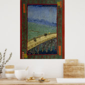 Brug in de regen poster (Keuken)