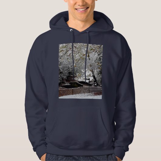 Brug, in de sneeuw hoodie (Voorkant)