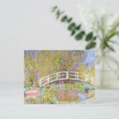 Brug in de tuin van Monet Claude Monet Briefkaart (Staand voorkant)