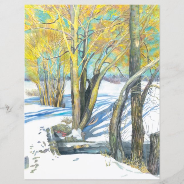 brug in de winter (Voorkant)