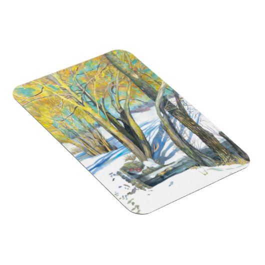 brug in de winter magneet (Rechterzijde)