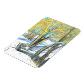 brug in de winter magneet (Linkerzijde)