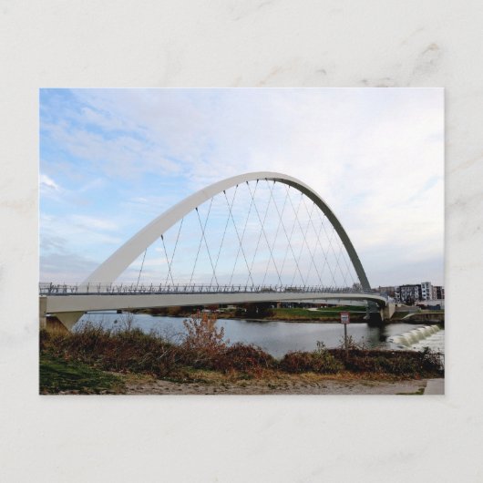 Brug in Des Moines Iowa Briefkaart (Voorkant)