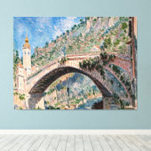 Brug in Dolceacqua Canvas Afdruk (Insitu (Houten vloer))