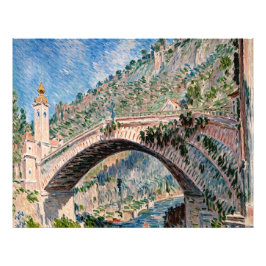 Brug in Dolceacqua Foto Afdruk