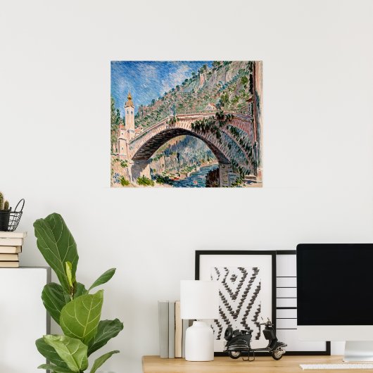 Brug in Dolceacqua Poster (Thuiskantoor)