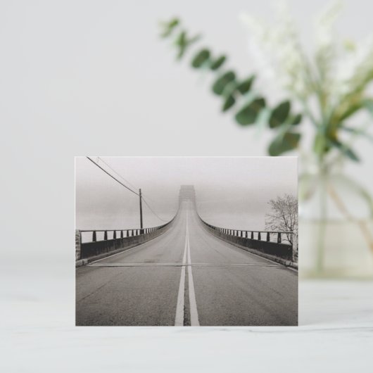 Brug in het Briefkaart Fog (Staand voorkant)