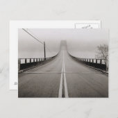 Brug in het Briefkaart Fog (Voorkant / Achterkant)