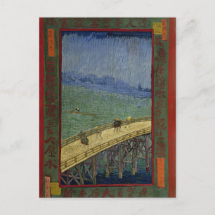 Brug in het Briefkaart Rain