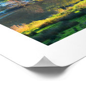 Brug in het landschap poster (Hoek)