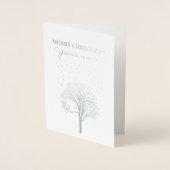 Brug in het winterschilderij Waterverf Folie Kaarten (Voorkant)