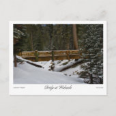 Brug in het Wuksachi-Briefkaart Briefkaart (Voorkant)