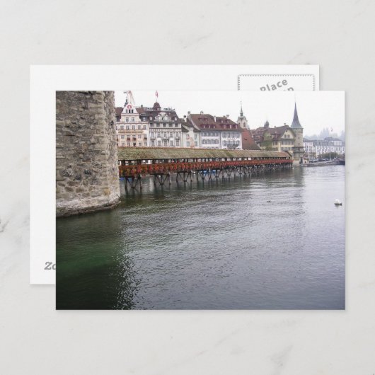 Brug in Interlocken Briefkaart (Voorkant / Achterkant)