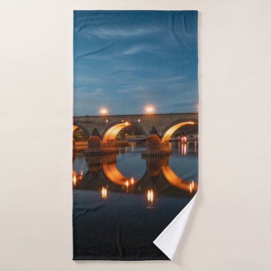 Brug in Koblenz Duitsland Badhanddoek (Badhanddoek)